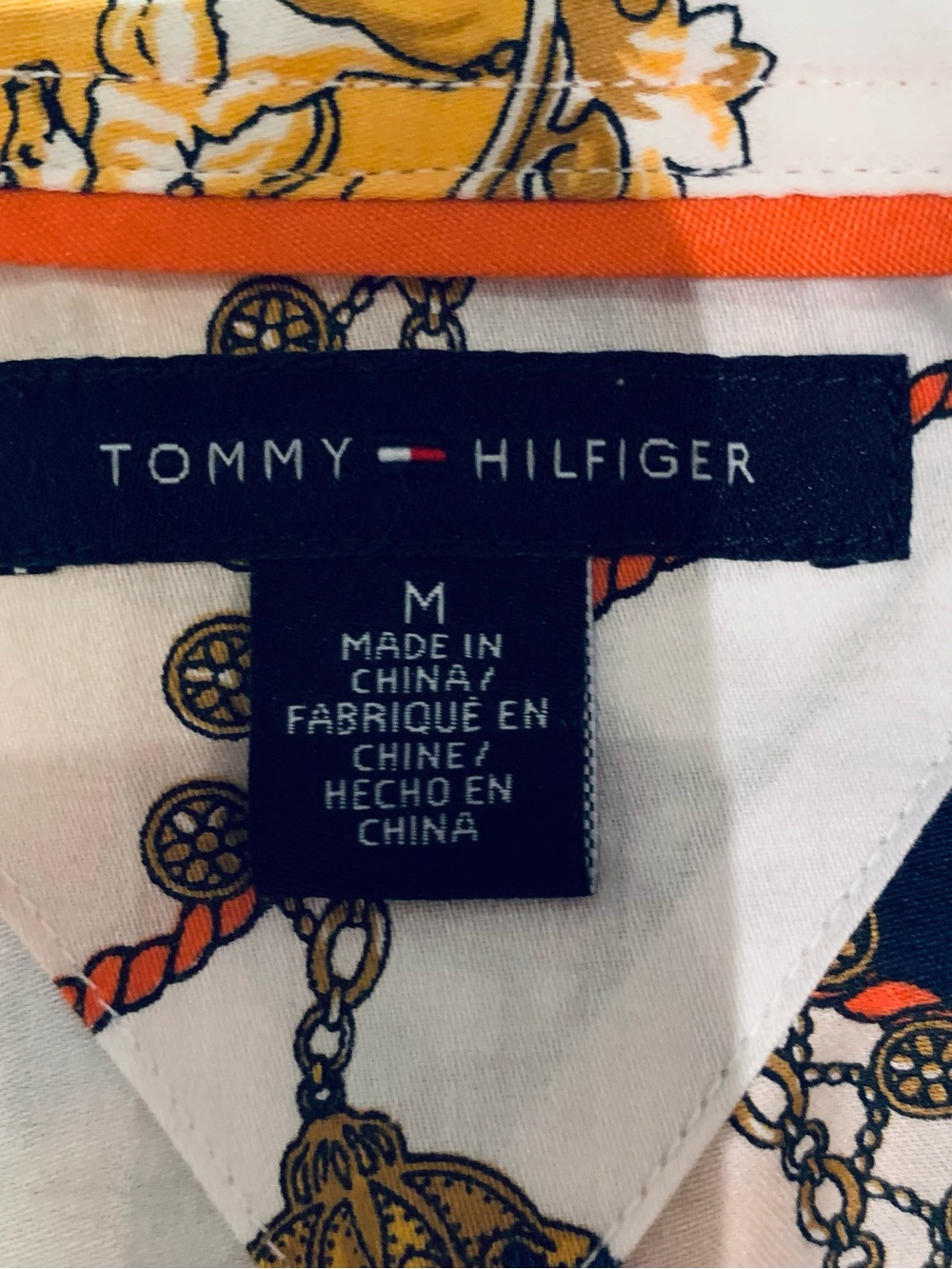 🌼TOMMY HILFIGER🌼EQUESTRIAN-INSPIRED BUTTON-DOWN BLOUSE - Picture 5 of 8